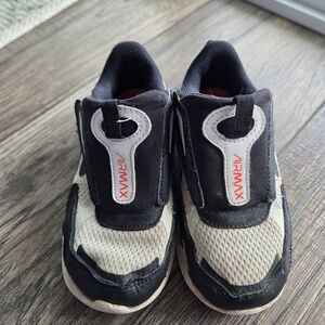 Nike Air Max Kids Slip-On Sneakers in Black and White